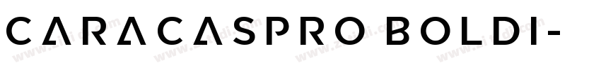 CaracasPro BoldI字体转换